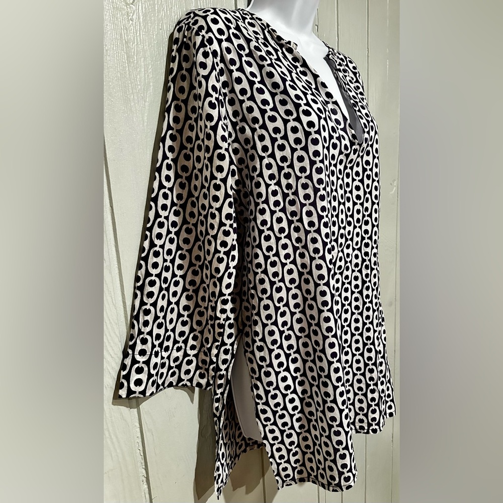 Chic 100% Cotton Patterned Tunic - Picture 3 of 6